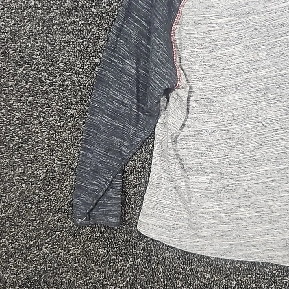 U.S. Polo Assn. Size 7 Grey & Burgandy Long Sleeve Tee Shirt T-Shirt